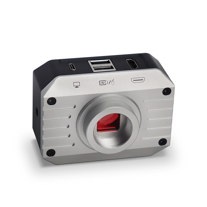 SHL/顺华利  高清HDMI/USB接口工业相机CCD医疗显微镜摄像头强制压光齐焦摄像机看金属排线对位拍照录像测量 - 图0