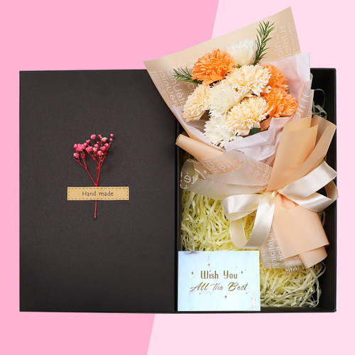 三八妇女节礼物手工diy康乃馨花束38女神节送公司员工福利小礼品 - 图1