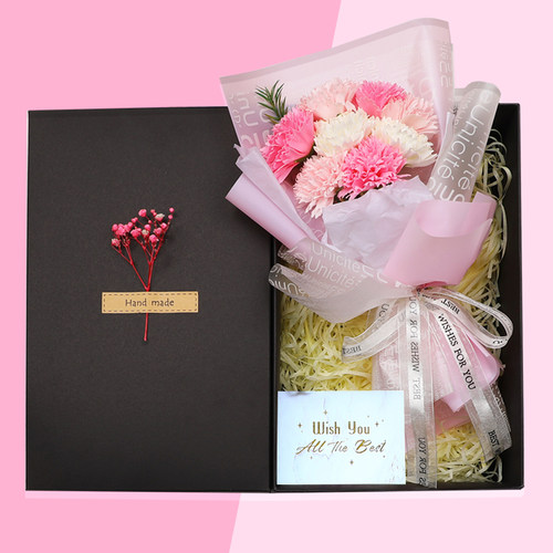三八妇女节礼物手工diy康乃馨花束38女神节送公司员工福利小礼品 - 图2