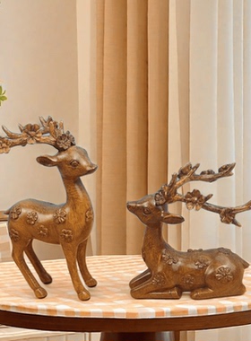 手工铸模沙枣木纹居家摆件骆驼