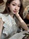 Lin Zixi ຜ້າ linen ເທິງແລະຊຸດສັ້ນ