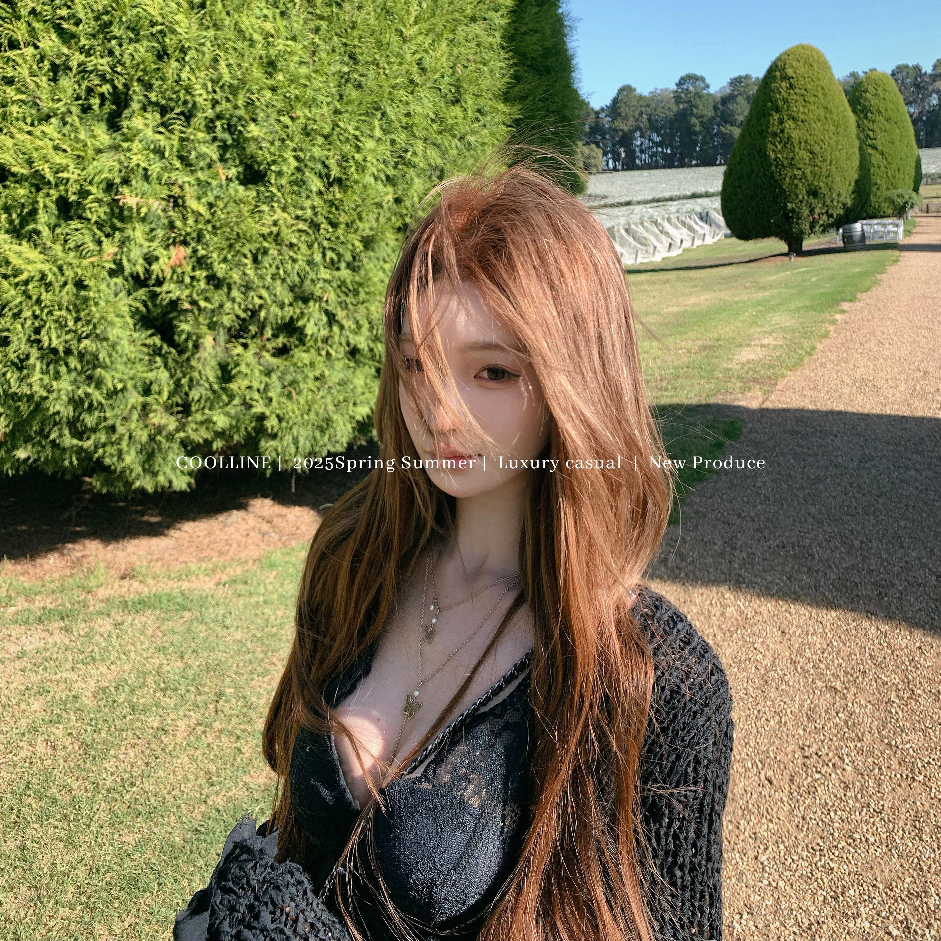 COOLLINE林子熙 香香软软 亲肤蕾丝美背花边小吊带纯欲气质上衣女 - 图3