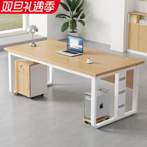 Single Desk Brief Modern Office Employee Bits Home Desk Chair Combination Boss Table