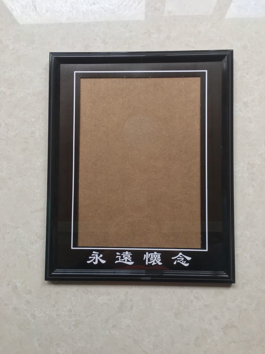 直销挂墙小摆台老人相框塑料遗像框12寸a4遗像照片框遗像花黑花