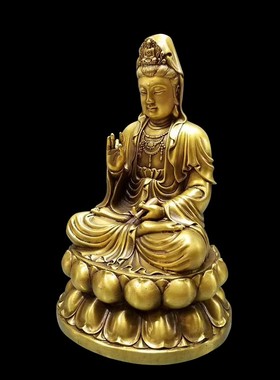 家居客厅保平安观音佛像