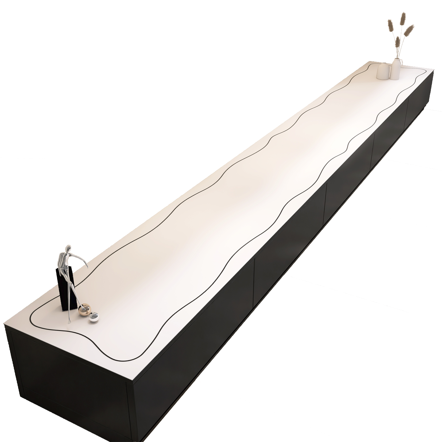 高级感电视柜台面保护垫简约长条桌垫电视柜垫子防水茶几垫轻奢,淘宝优惠券,粉丝福利购,淘宝优惠卷