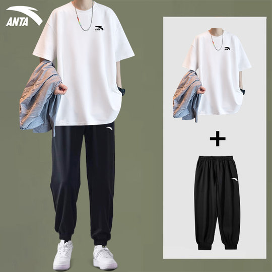 Anta Teenager Anzug 2025 neuer Sommer First- und Highschool -Schüler Trendy Sportswear für Männer