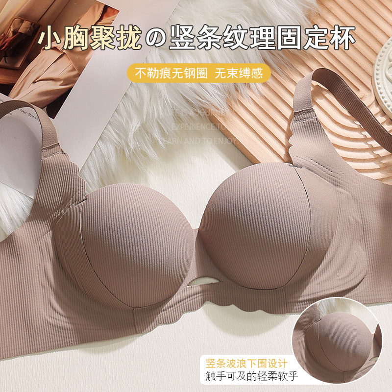 小胸内衣女防下垂收副乳聚拢显大性感纯欲无钢圈文胸2024新款爆款