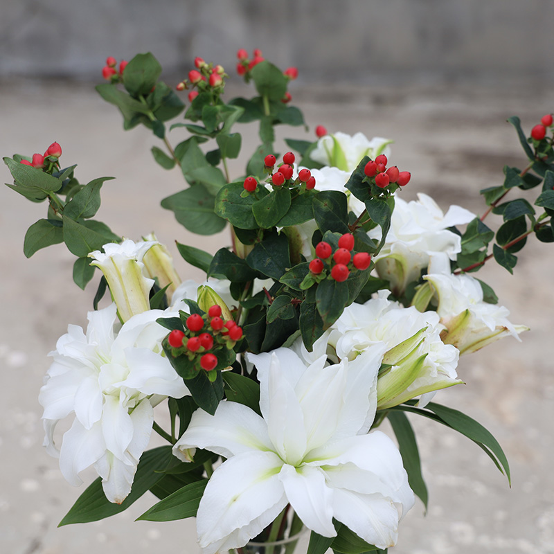 百合鲜花云南基地直发粉白黄红玫瑰向日葵鲜切花香水百合同城速递