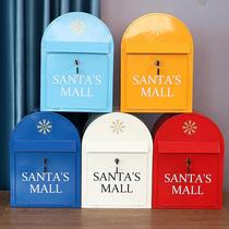 Retro Vertical Mailbox Tin Letterbox Hung Wall Opinion Box Mailbox Home Residence Residence Decoration Commercial Beauty Chen Props Customized