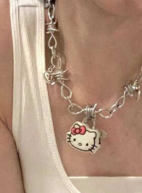 helloKitty高级设计感项链