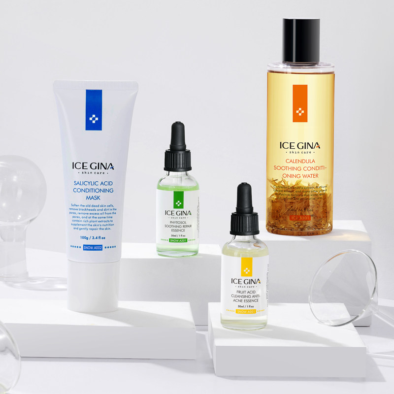 ice gina水杨酸闭口粉刺舒缓面膜 icegina面部护理套装