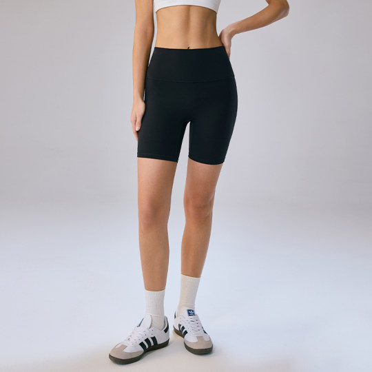 mitaogirl肯豆风无尺码运动短裤女骑行四分裤蜜桃臀瑜伽健身短裤