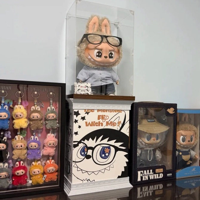 3D打印罗马柱底座适用于LABUBU拉布布ROCK大娃大夏日展示台防尘罩,淘宝优惠券,粉丝福利购,淘宝优惠卷