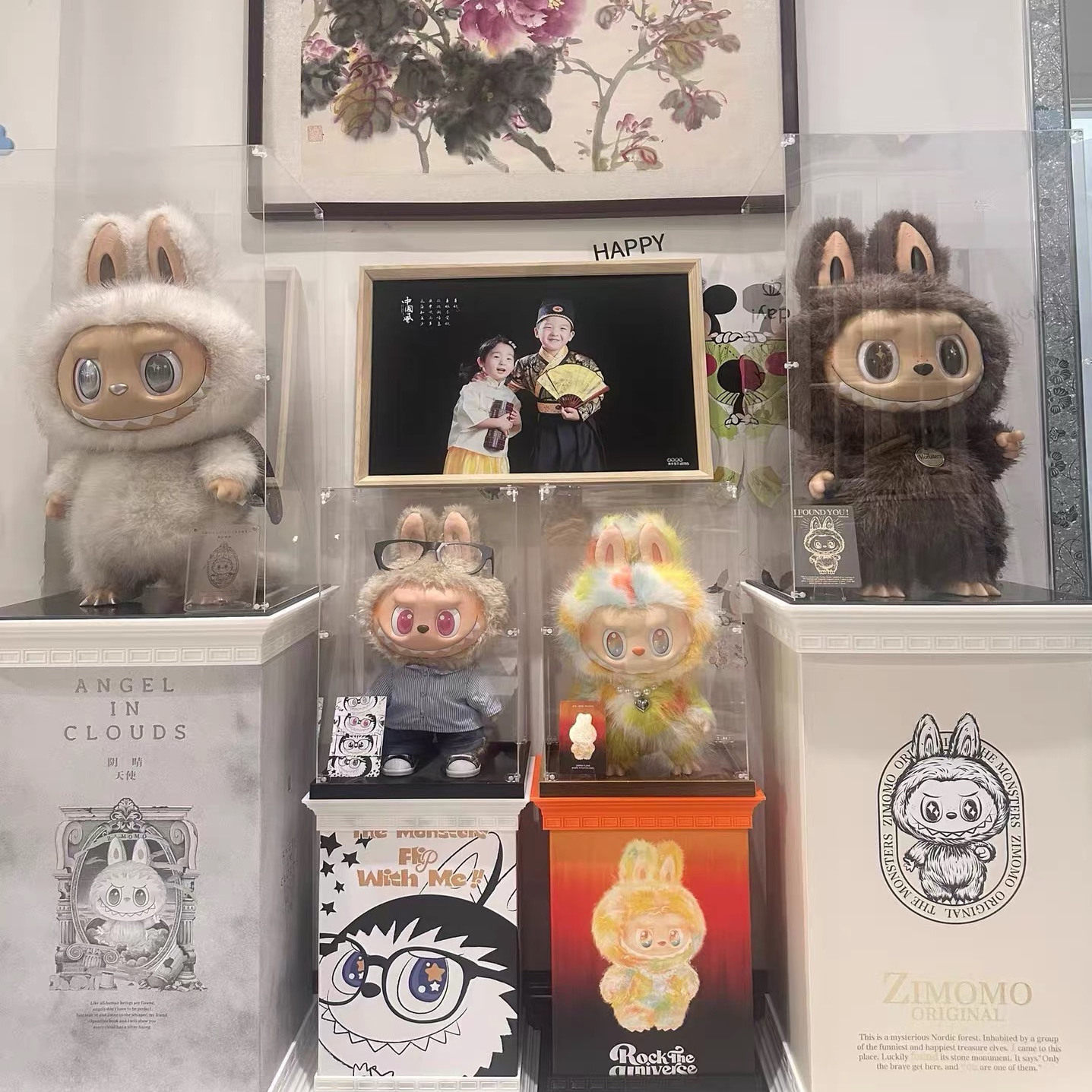 3D打印罗马柱底座适用于LABUBU拉布布ROCK大娃大夏日展示台防尘罩,淘宝优惠券,粉丝福利购,淘宝优惠卷