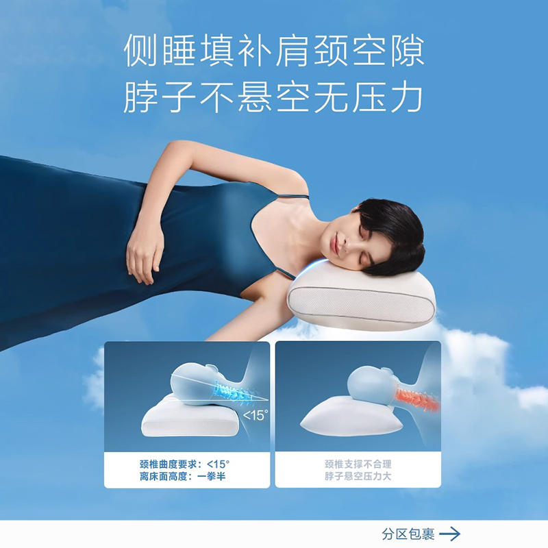 母亲节礼物SKG护颈枕头P3颈椎枕学生深睡枕助睡眠护颈 - 图3