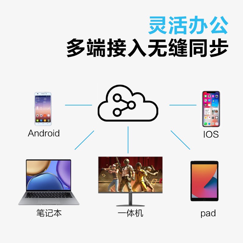 拾光纪一体机21.5英寸低蓝光防眩光无频闪智能办公娱乐云电脑显示