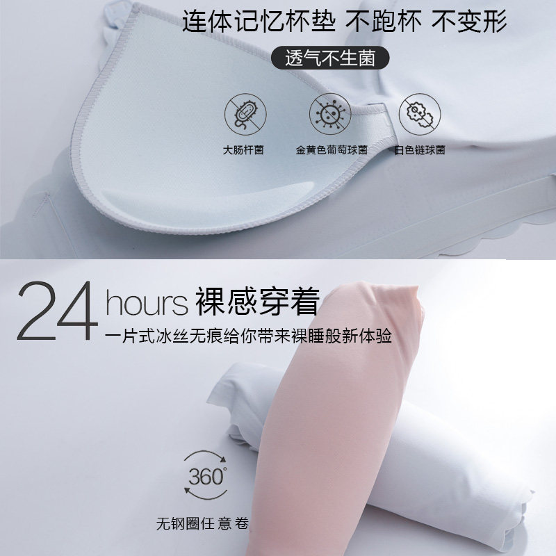 孕妇无痕舒适防下垂薄款睡觉文胸罩 蓓姿洛哺乳文胸