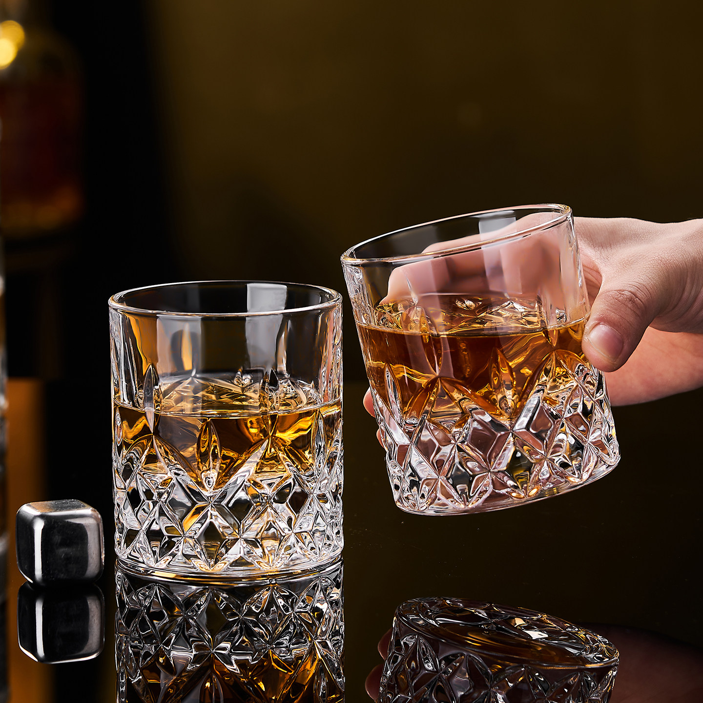 高档轻奢威士忌酒杯套装家用加厚江户切子洋酒杯玻璃烈酒杯啤酒杯,淘宝优惠券,粉丝福利购,淘宝优惠卷