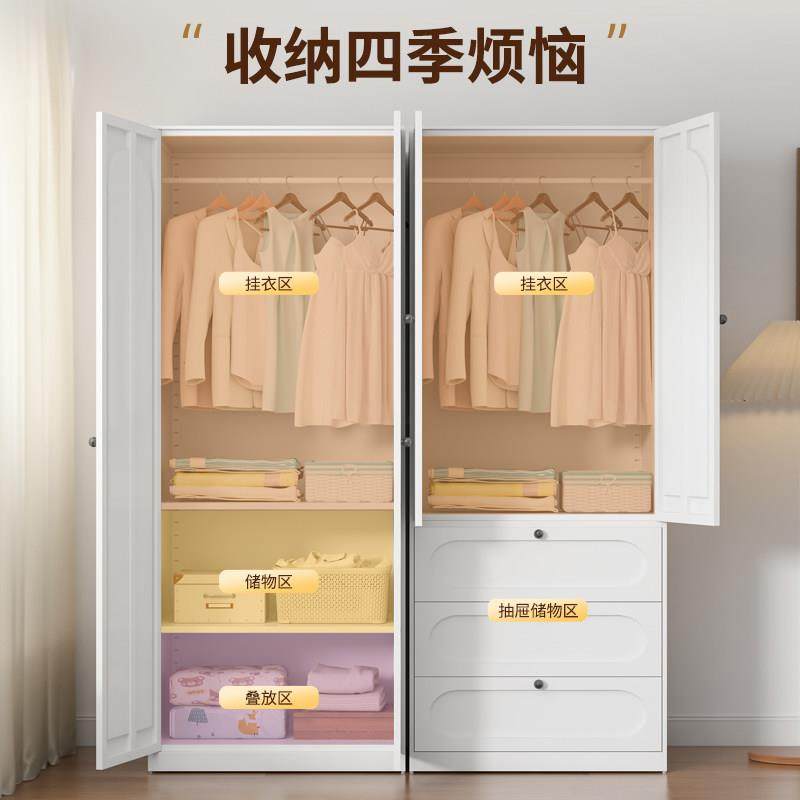 加厚钢制衣柜家用卧室简易组装欧式2025新款金属三门大衣橱小户型,淘宝优惠券,粉丝福利购,淘宝优惠卷