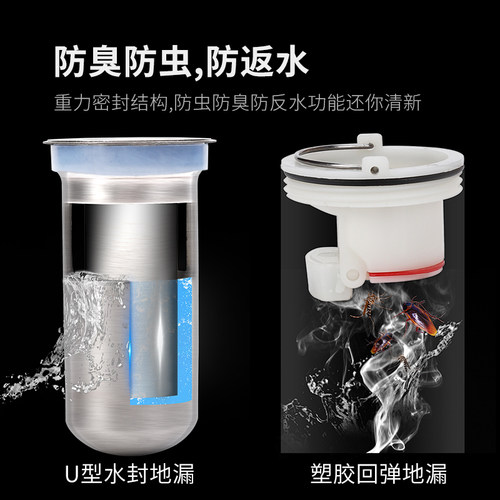 厂家包邮淋浴房侧排长条形地漏304不锈钢防臭防虫大排量水可定制 - 图2