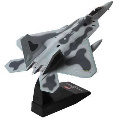 高档1:100特尔博F22飞机模型合金F-22隐身战斗机仿真成品航空航模 - 图0