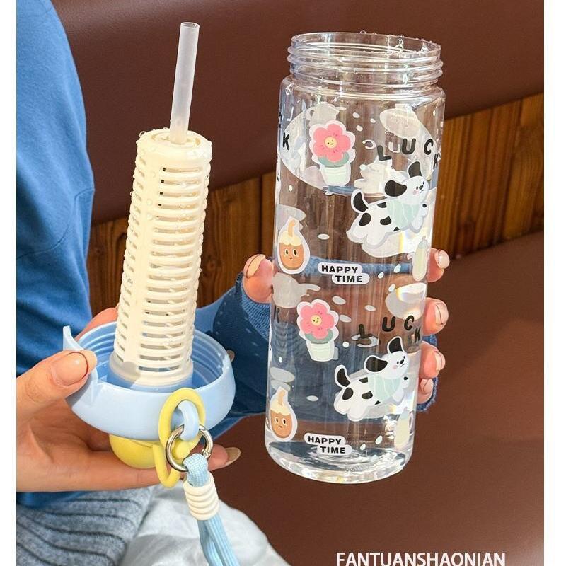 2026新款高颜值大容量浮球塑料吸管杯