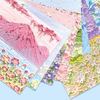 Origami set square children's kindergarten students handmade materials colorful cherry blossom girl starry sky paper double-sided printing paper crane colored paper soft paper paper-cut cardboard thickened stacked star strips