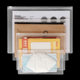 A4 transparent file bag zipper plastic waterproof