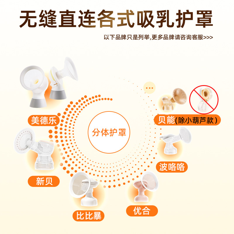 喇叭罩口径转换器吸奶器配件乳头吸乳护罩适配新贝美德乐贝瑞克,淘宝优惠券,粉丝福利购,淘宝优惠卷
