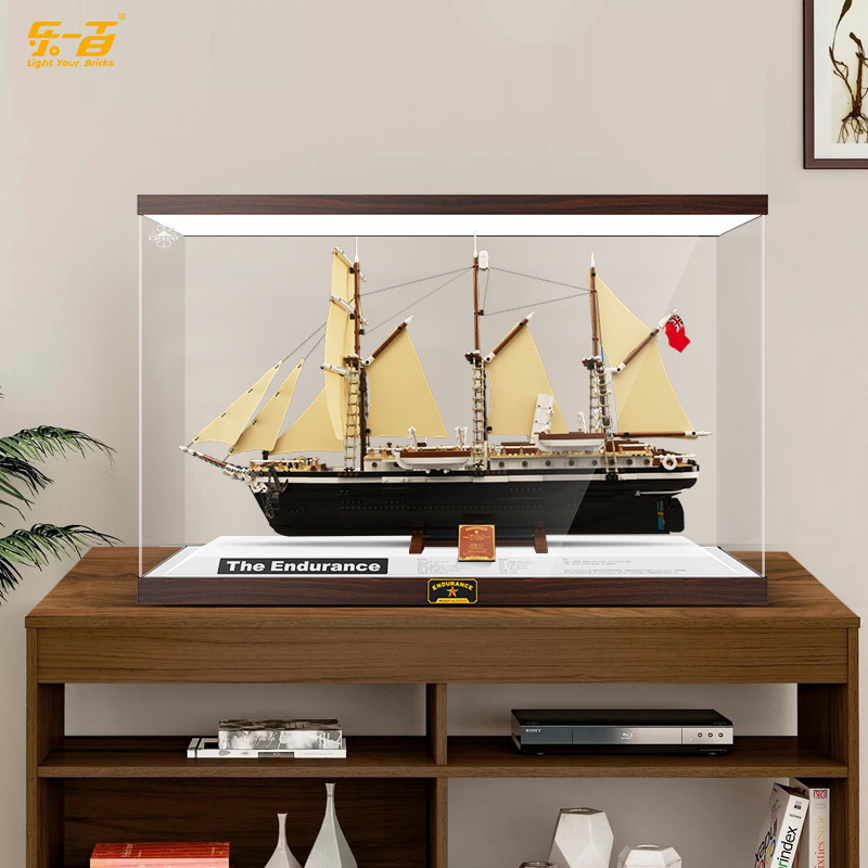 LYB适用乐高10335坚忍号探险船坚忍号亚克力透明展示盒防尘展示柜 - 图1