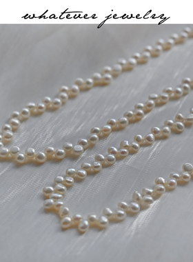 小众天然珍珠不规则仙女风锁骨链