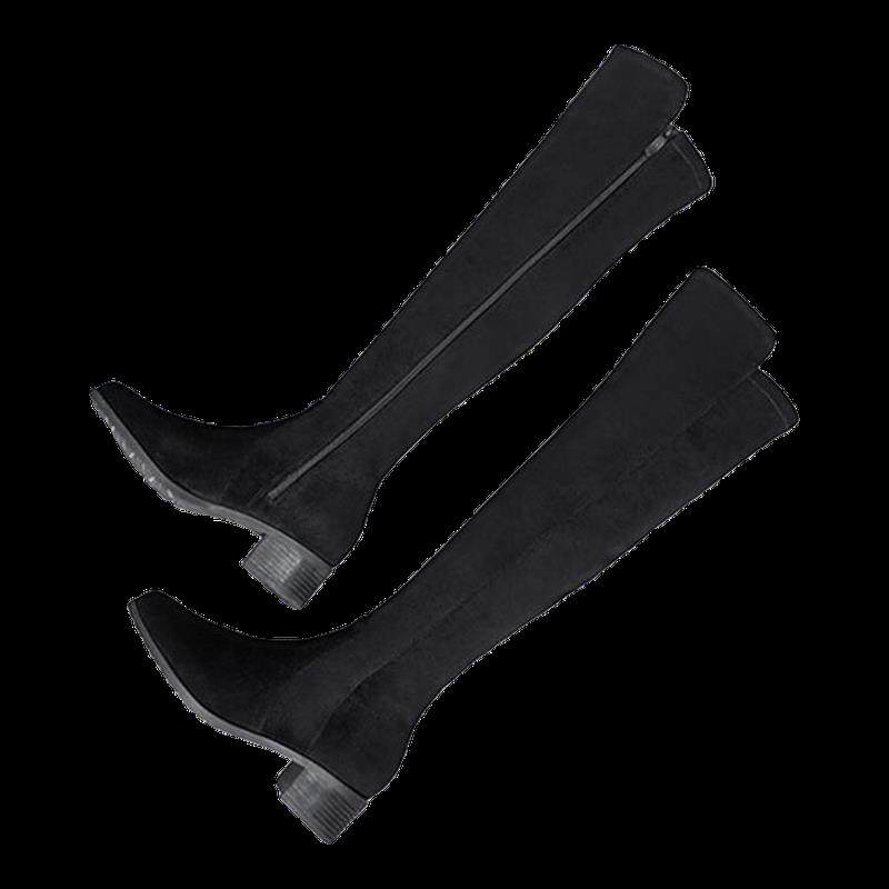 侧拉链过膝长靴女秋冬新款百搭骑士靴高筒弹力靴网红瘦瘦靴长筒靴,淘宝优惠券,粉丝福利购,淘宝优惠卷