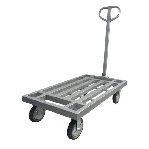 方管折叠平板车推货车搬运车拉货车手推车拖车仓库工厂大轮小板车 - 图3