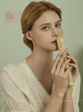 AIR-HORIZON女螺旋麻花戒指叠戴