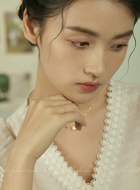 AIR-HORIZON女14K金可调节戒指