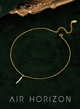 天然珍珠项链复古锁骨链港风项圈