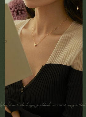 AIR-HORIZON纯银爱心吊坠女项链