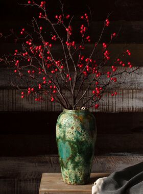 景德镇陶瓷花瓶干花家居陶罐花器