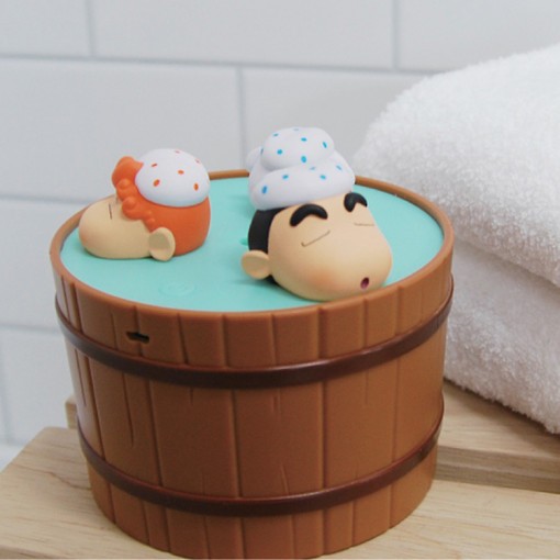 【白兔家】韩国正品代购蜡笔小新奶牛被子浴桶冰雪屋usb加湿器 - 图0