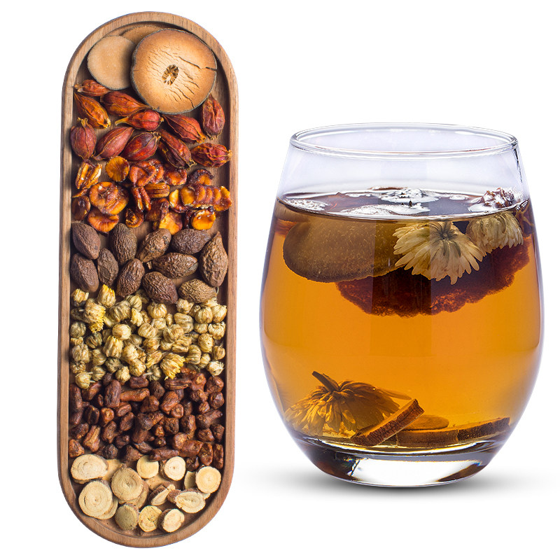 特级胖大海橘红栀子茶清肺清火茶 JS养生茶