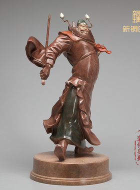 工艺品客厅钟馗摆件纯铜风水
