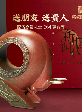黄铜牛摆件华尔街牛招财老板办公室客厅玄关酒柜前台开业乔迁礼物