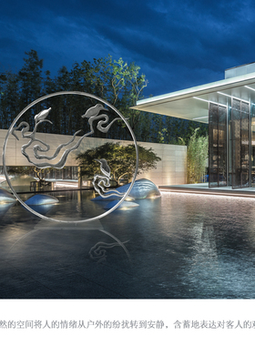 定制不锈钢祥云雕塑摆件酒店会所园林景观户外装饰工艺品铁艺摆设