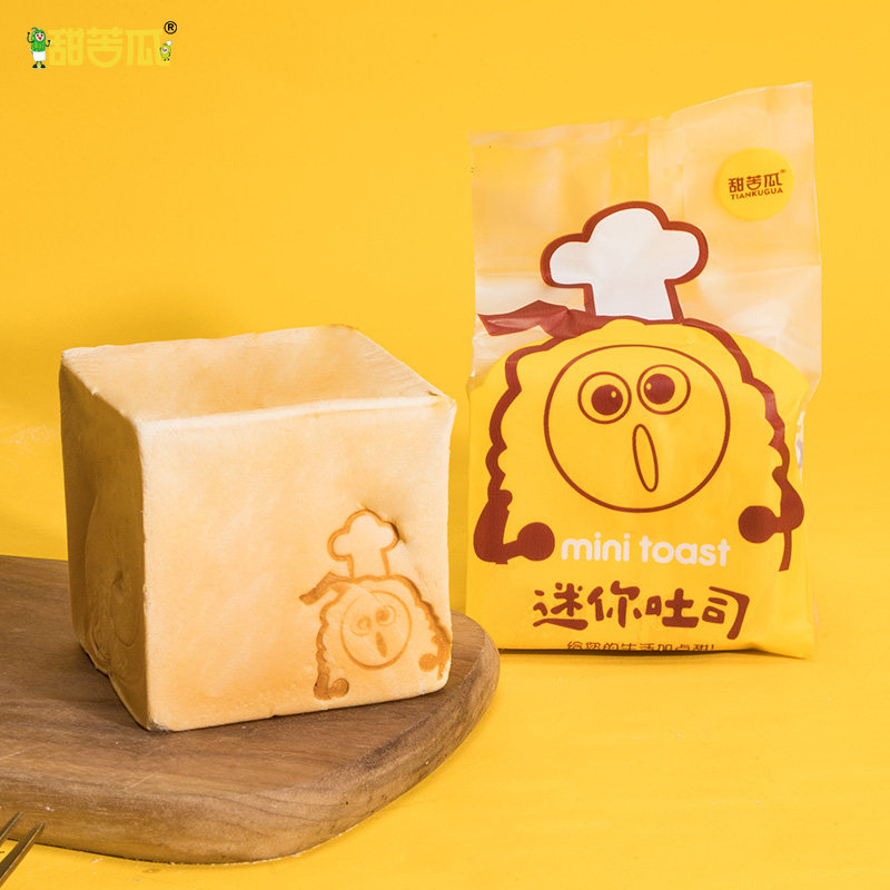 甜苦瓜迷你咸蛋黄味整箱手撕面包 兔思食品西式糕点