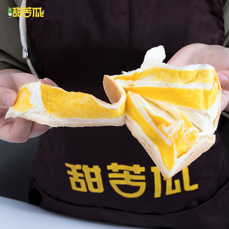 甜苦瓜大号奶香味手撕手工现做面包 兔思食品西式糕点