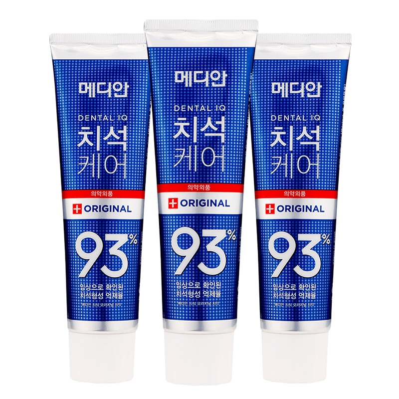 爱茉莉93韩国正品蓝色美白86牙膏 HO海外牙膏