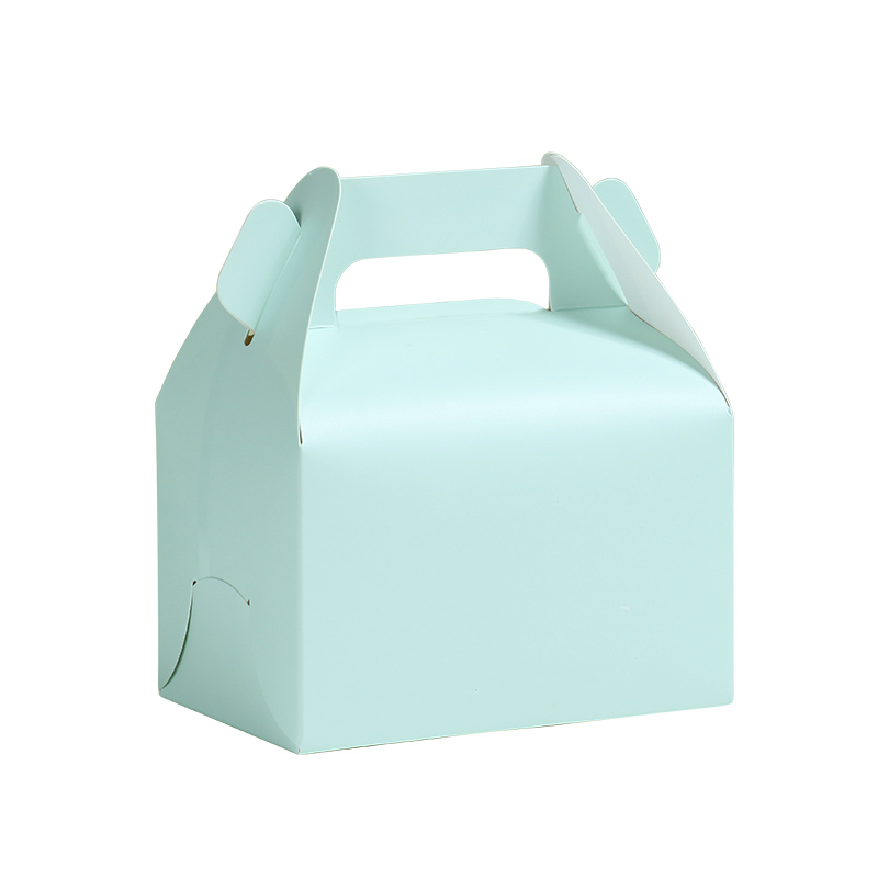 一次性西点盒子蛋糕盒手提打包盒 慕斯底托 点心盒慕斯盒白卡纸盒 - 图3