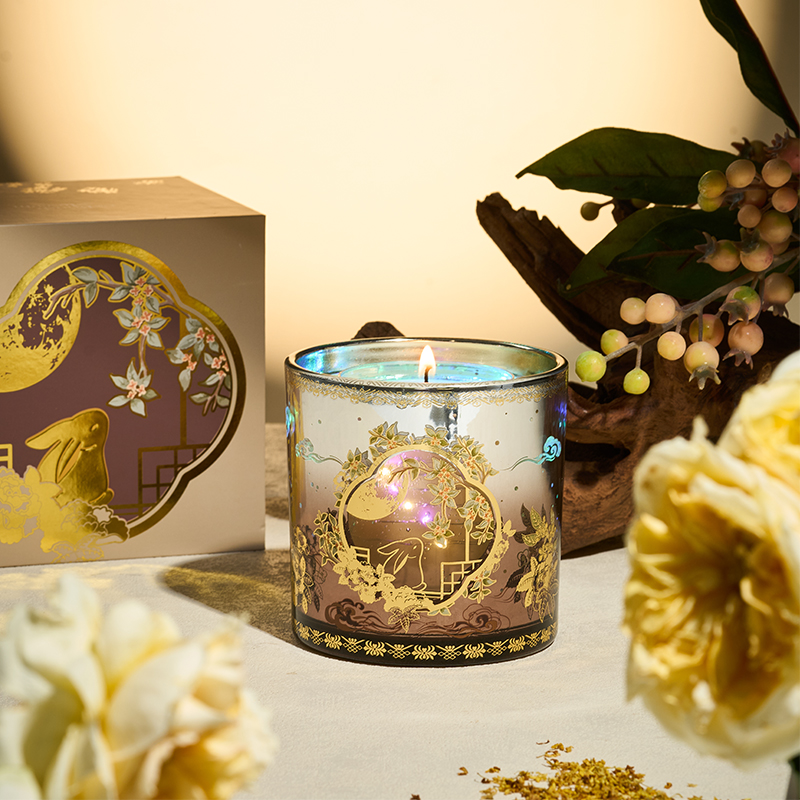 大英博物馆东方梦境系列果冻蜡烛金桂映叶香氛礼盒中秋节礼物 - 图2