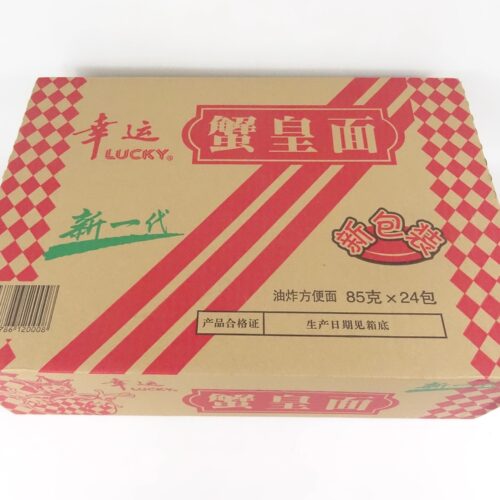 幸运牌蟹皇面 网红泡面蟹黄面方便面即食干吃干脆每包85克潮汕版 - 图2